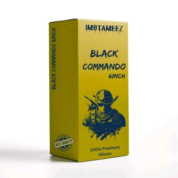 Imbtameez  6inch Premium Black Silicon Condom - This Item is non returnable