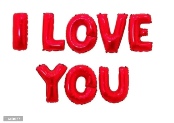 Decoration Items I Love You Foil Balloons For Decoration Kit - 2 pieces