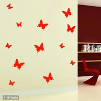Jaamso Royals Purple 3D Magnet Butterefly Self Adhesive Wall Sticker