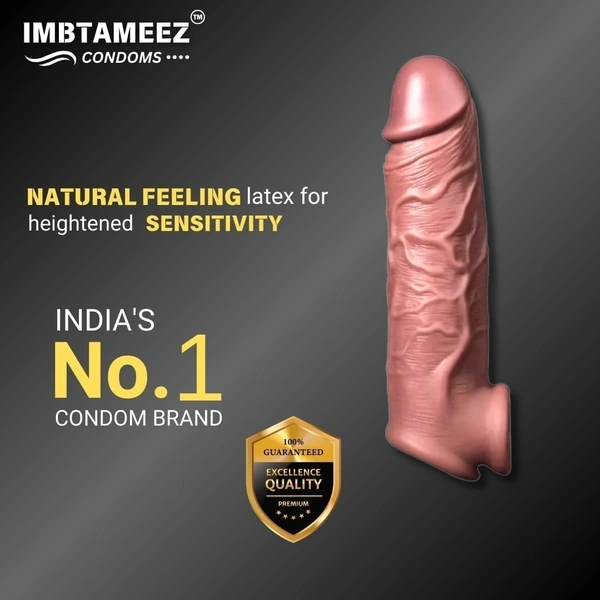 Dragon Silicone Reusable Condom - 6 Inch | Pushpa Strong | Brown | Skin-Friendly, Durable, and Reusable