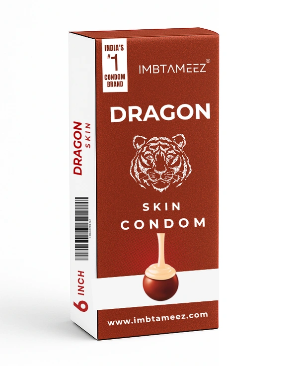 Imbtameez Dragon Silicone Condom Royal Edition | 6 Inch Reusable Dragon Skin Condom | Latex-Free, Washable Sleeve for Men - This item is non returnable, * Order Now get upto Rs 100 Off apply code ROYALED