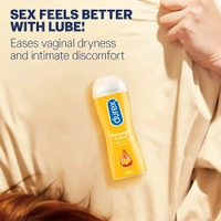 Durex Lube Sensual Massage and Lubricant Gel for Men & Women - 200ml | Water based lube | Compatible with condoms