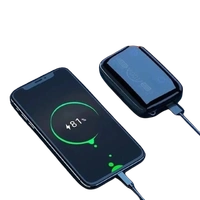 ACCRUMA M19 TWS Bluetooth 5.0 Wireless Earbuds Touch Waterproof LED Digital Display Bluetooth Headset (Black, True Wireless)