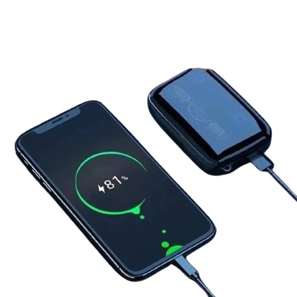 ACCRUMA M19 TWS Bluetooth 5.0 Wireless Earbuds Touch Waterproof LED Digital Display Bluetooth Headset (Black, True Wireless)