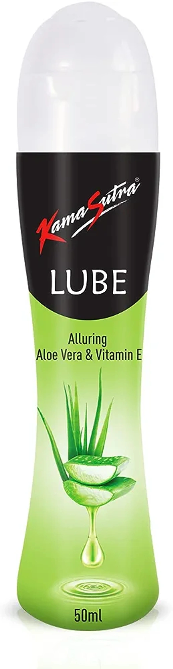 KamaSutra Aloe & Vitamin E Lube - 50ml | Water-Based | Condom Safe | Easy Wash