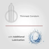 Skore Nothing Thinnest Condoms | Chocolate Flavored With Disposal Pouches | Pack of 1 |