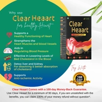 Doctor’s Recommended Clear Heaart Combo Pack Supplement For Heart Blockages, Cholesterol, & Triglycerides - 3 WEEK TREATMENT PLAN