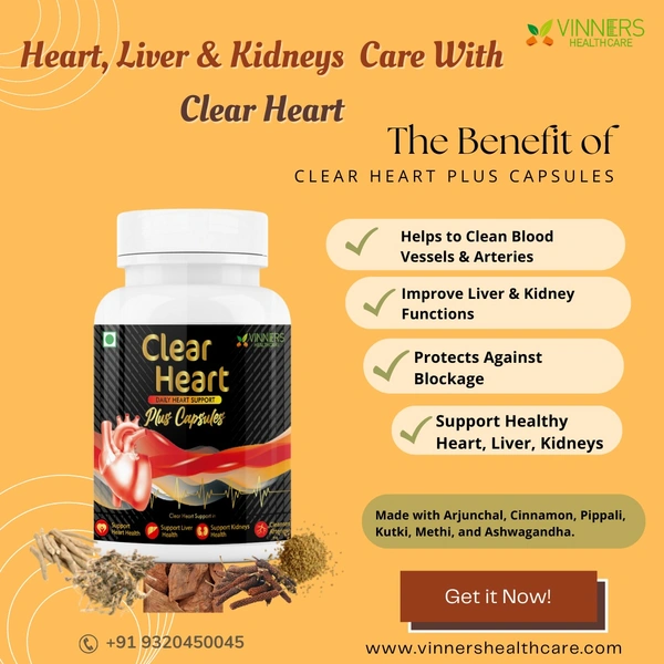 Clear Heart Plus Capsules - 45 Capsules