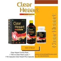 Doctor’s Recommended Clear Heaart Combo Pack Supplement For Heart Blockages, Cholesterol, & Triglycerides - 3 WEEK TREATMENT PLAN
