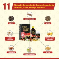 Doctor’s Recommended Clear Heaart Combo Pack | Powerful Ayurvedic Combination For Heart, Liver & Kidney | Reduces Cholesterol, Blockages, Detox Liver & Kidneys, Fatty Liver Support | Improves Metabolism | Anti-Inflammatory & Cardiovascular Support - 90-Day Best Results Pack & Long-Term Benefits
