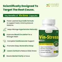 Vin-Stress Capsules – Ayurvedic Calm for Stress, Sleep & Mood Balance