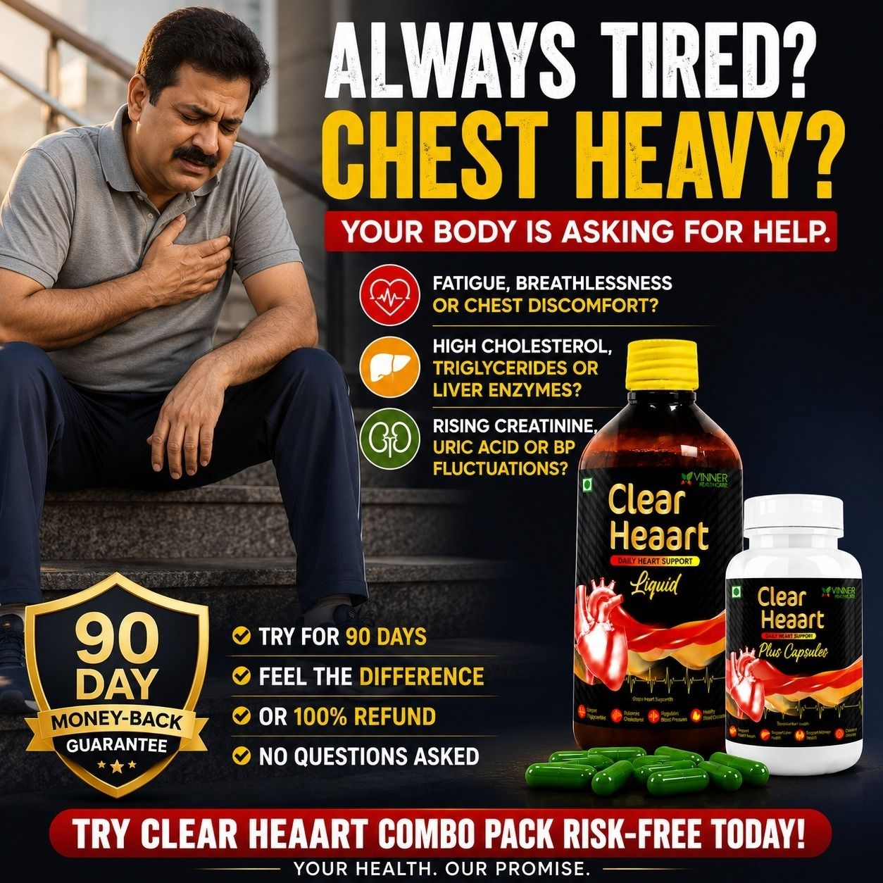 Always Tired? Chest Heavy? Your body is asking for help