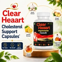 Vinner Healthcare Clear Heaart Cholesterol Support Capsules - Ayurvedic Heart Wellness - 4 Bottles X 45 Capsules