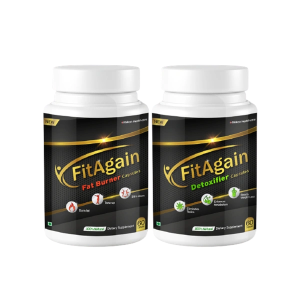 Fit-Again Fat Burner & Detoxifier Combo Pack – Natural Support for Healthy Weight Management