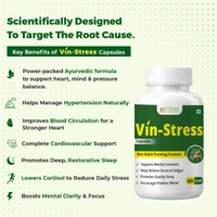 Vin-Stress Capsules – Ayurvedic Calm for Stress, Sleep & Mood Balance - 2 Bottles X 60 Capsules