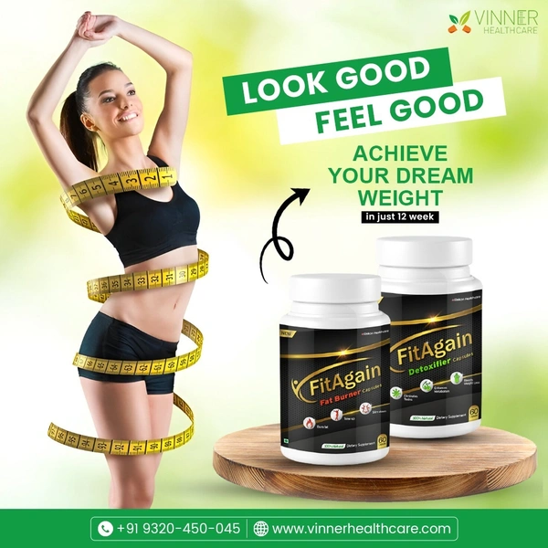 Fit-Again Fat Burner & Detoxifier Combo Pack – Natural Support for Healthy Weight Management