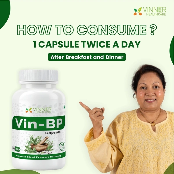 Vin-BP Capsules – Natural Support for Blood Pressure, Stress & Sleep