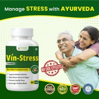 Vin-Stress Capsules – Ayurvedic Calm for Stress, Sleep & Mood Balance