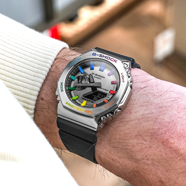 G-Shock GA2100 with metal body