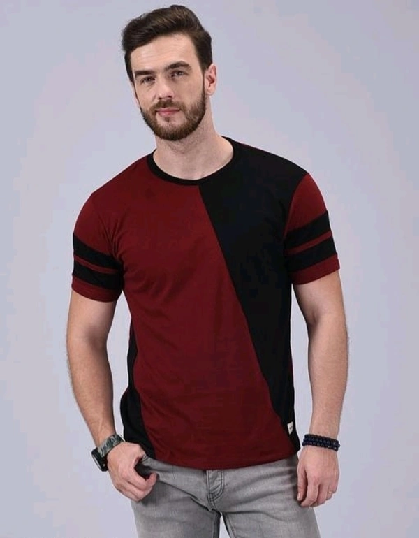 Mens Casual Round Neck T-shirt -191519740/42 - Scarlett, L