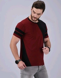 Mens Casual Round Neck T-shirt -191519740/42 - Scarlett, L