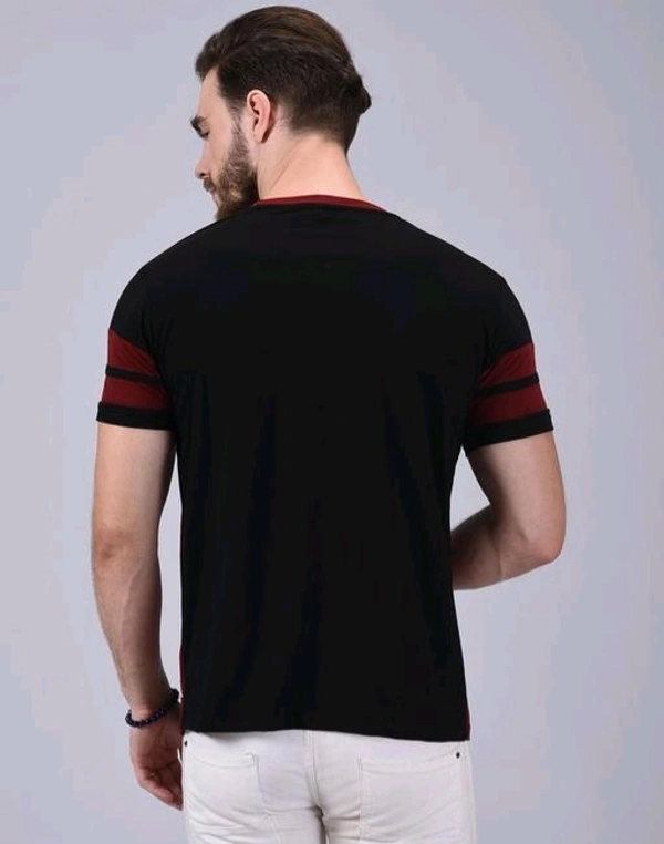 Mens Casual Round Neck T-shirt -191519745 - Shiraz, XL