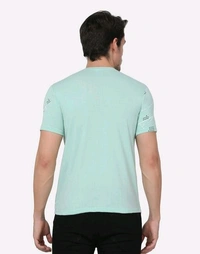 Mens Casual Round Neck T-shirt -51224074 - Snowy Mint, L