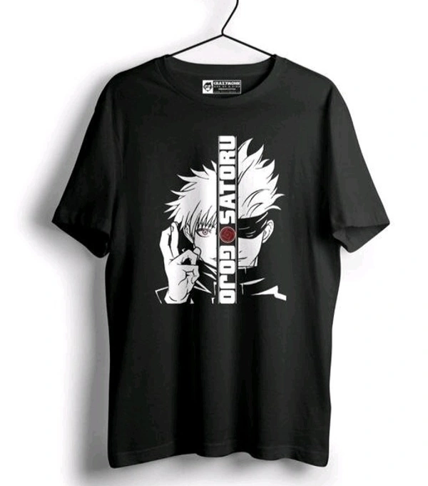 Mens Casual Round Neck T-shirt -304505737 - Black, XL