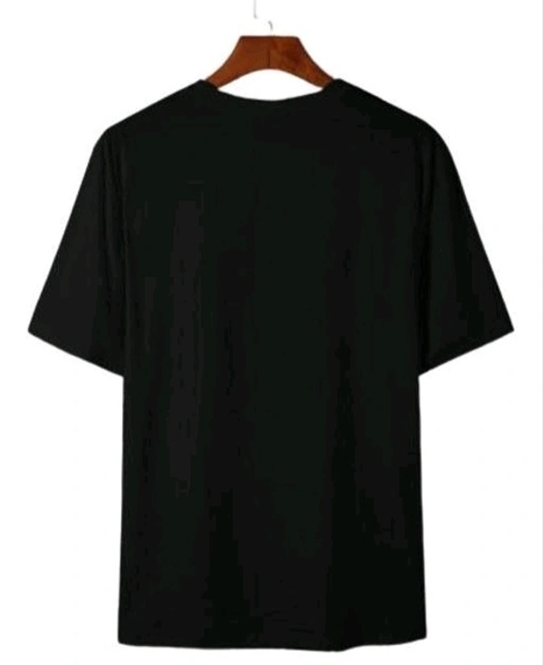 Mens Casual Round Neck T-shirt -304505738 - Black, XL