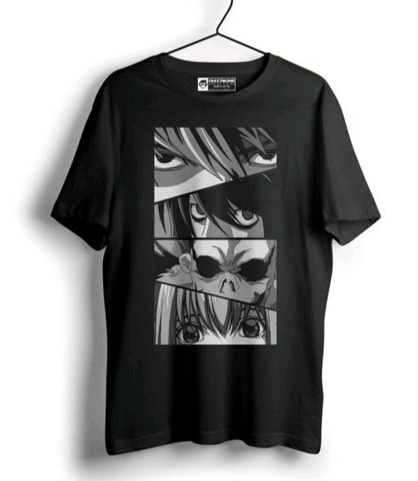 Mens Casual Round Neck T-shirt -304505740 - Black, L