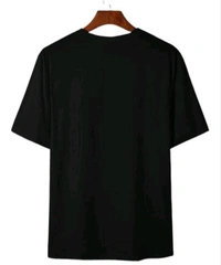 Mens Casual Round Neck T-shirt -304505740 - Black, L