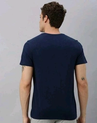 Mens Casual Round Neck T-shirt -87050912 - Ultramarine, L