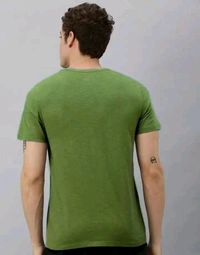 Mens Casual Round Neck T-shirt -87050913 - Japanese Laurel, M