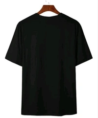 Mens Casual Round Neck T-shirt -304505740 - Black, M