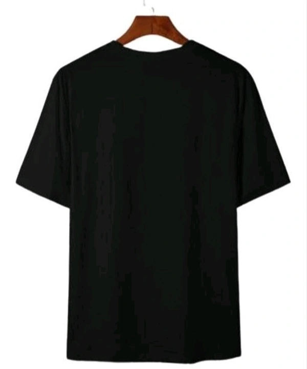 Mens Casual Round Neck T-shirt -304505740 - Black, M