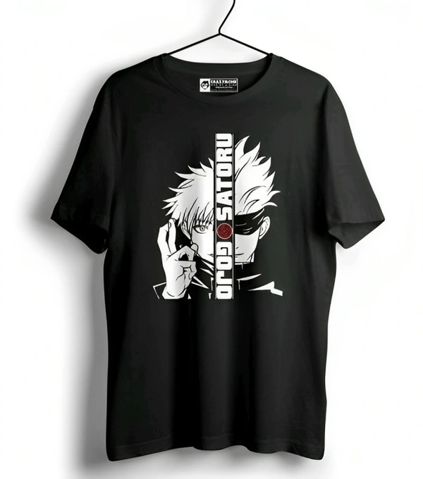 Mens Casual Round Neck T-shirt -304505737 - Black, M