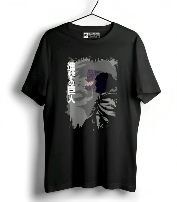 Mens Casual Round Neck T-shirt -304505736 - Black, M