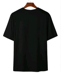 Mens Casual Round Neck T-shirt -304505736 - Black, M