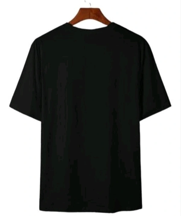 Mens Casual Round Neck T-shirt -304505736 - Black, M