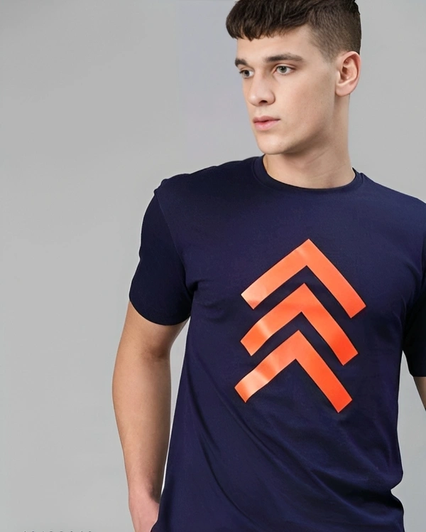 Trendzo Mens Casual Round Neck T-shirt- 18138919 - S