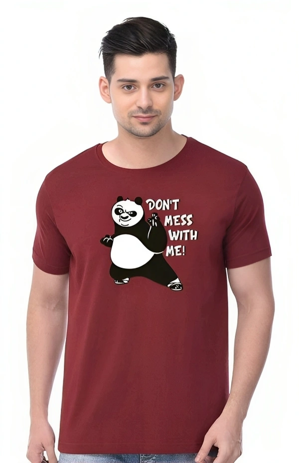 Trendzo Mens Casual Round Neck T-shirt- 5272843 - Red, XXL