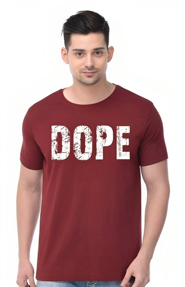 Trendzo Mens Casual Round Neck T-shirt- 5272847 - Red, M