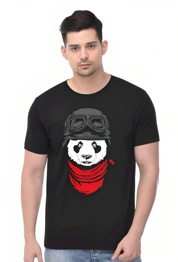 Trendzo Mens Casual Round Neck T-shirt- 5272634 - Black, XL