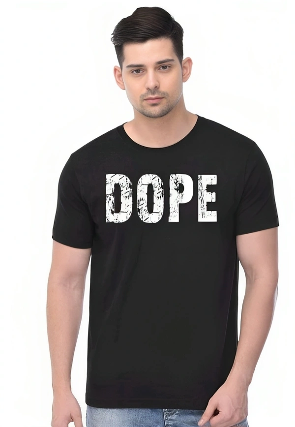 Trendzo Mens Casual Round Neck T-shirt- 5272632 - Black, L