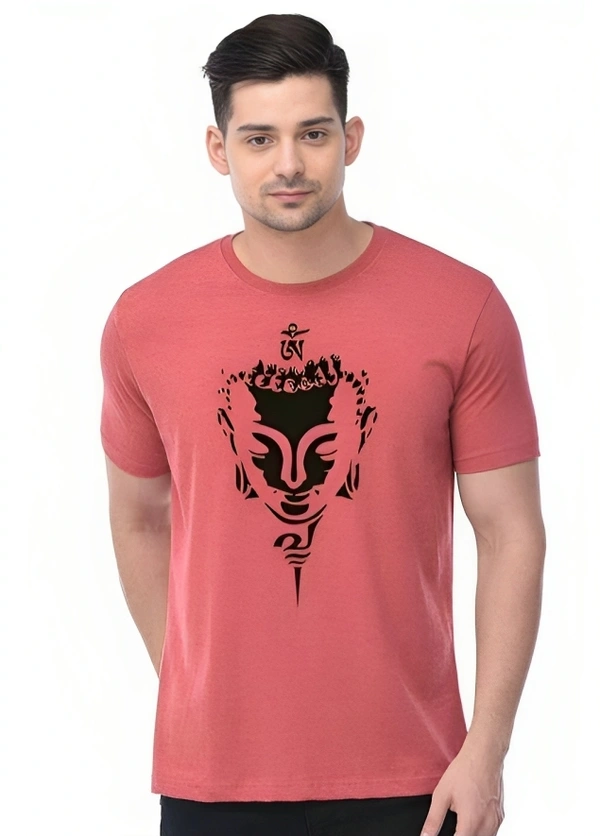 Trendzo Mens Casual Round Neck T-shirt- 5272790 - Mona Lisa, L