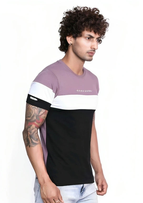 Trendzo Mens Casual Round Neck T-shirt- 347580610 - Lavender Rose, M