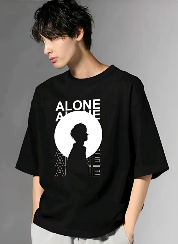 Trendzo Mens Graphic Printed Oversized T-shirt- 172367972 - Black, XXL