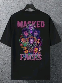 Sindon Men's Oversized Printed Tshirt- 346652306 - Black, XL