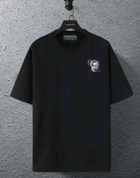 Sindon Men's Oversized Printed Tshirt- 343560927 - Black, S