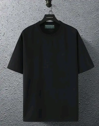 Sindon Men's Oversized Printed Tshirt- 333360531 - Black, S